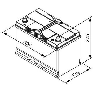 BOSCH S4 E42 EFB Käynnistysakku 12V 85Ah 800A R+ 306x173x225mm