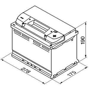 BOSCH S4 008 Käynnistysakku 12V 74Ah 680A R+ 278x175x190mm