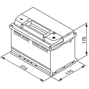 BOSCH S4 E10 EFB Käynnistysakku 12V 75Ah 730A R+ 315x175x175mm