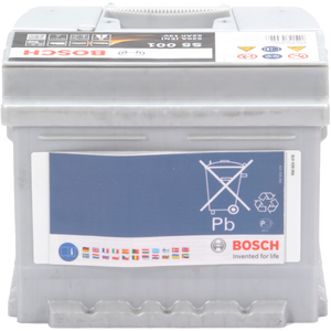 BOSCH S5 001 Käynnistysakku 12V 52Ah 520A R+ 207x175x175mm