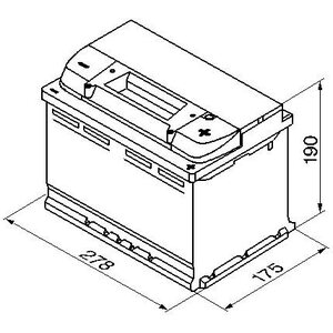 BOSCH S5 008 Käynnistysakku 12V 77Ah 780A R+ 278x175x190mm