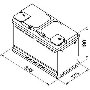 BOSCH S5 015 Käynnistysakku 12V 110Ah 920A R+ 394x175x190mm