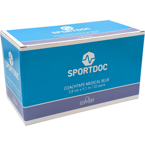SPORTDOC Medical Blue coach tape 38 mm/9.1 m, 32-pack