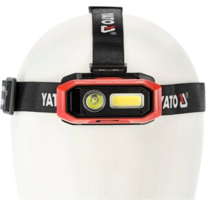 YATO Ladattava LED-otsavalo liiketunnistimella 800lm