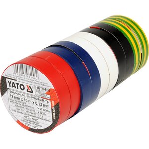 YATO PVC-eristysnauhasetti 10 kpl