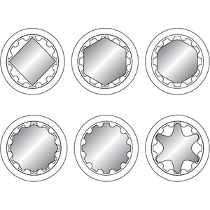 YATO Spline-hylsy 1/2" 38 mm