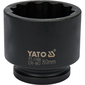 YATO 12-kulmaiskuhylsy 1" 100 mm