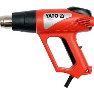 YATO Kuumailmapistooli 2000 W lisävarusteilla, 2-nopeuksinen