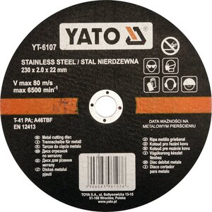 YATO Katkaisulaikka 230 x 2,0 x 22 mm