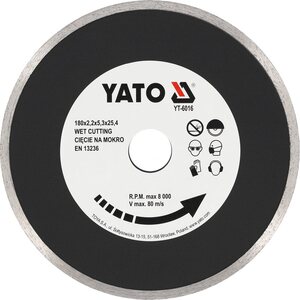 YATO Timanttilaikka 180 x 2,2 x 5,3 x 25,4 mm