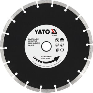 YATO Timanttilaikka, segmentti 230 x 2,7 x 8,0 x 22,2 mm