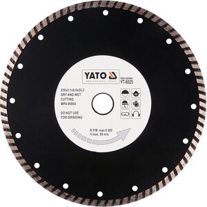 YATO Timanttilaikka, turbo 230 x 3,1 x 8,0 x 22,2 mm