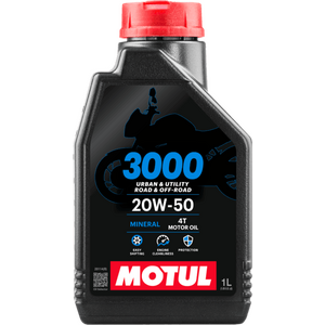 MOTUL 3000 20W-50 4T Mineral Motor Oil 1L
