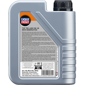 LIQUI MOLY Top Tec 4200 5W-30 VW 504 00/507 00 LL-04 Synthetic Motor Oil 1L (8972)