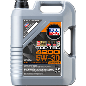 LIQUI MOLY Top Tec 4200 5W-30 VW 504 00/507 00 LL-04 Synthetic Motor Oil 5L (8973)