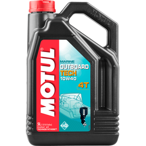 MOTUL Outboard Tech 10W-40 4T Technosynthese® piekarināmā dzinēja eļļa 5L (API SL)