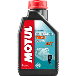 MOTUL Óleo mineral para motor de popa Outboard Tech 4T 10W-40 1L (API SL, NMMA FC-W)