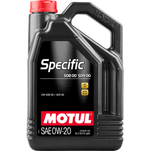 MOTUL Specifiska 0W-20 pilnībā sintētiska motoreļļa 5L (ACEA C5, API SP, VW 508 00/509 00)