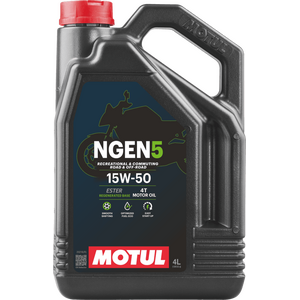 MOTUL NGEN 5 15W-50 4T 재활용 합성 에스테르 기반 엔진 오일 4L (API SP, JASO MA2)