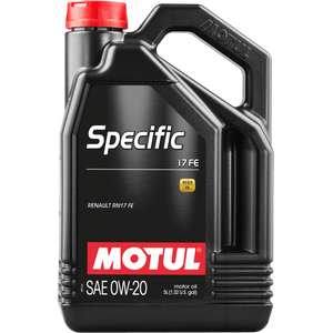 MOTUL Specifiska 0W-20 sintētiskā motoreļļa 5L (ACEA C5, Renault RN17 FE)