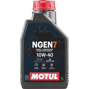 MOTUL NGEN 7 10W-40 4T perdirbtos sintetinės esterių pagrindu pagamintos variklio alyvos 1 l (API SP, JASO MA2)