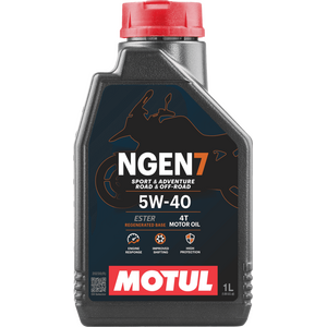 MOTUL NGEN 7 5W-40 4T Kierrätetty synteettinen esteripohjainen moottoriöljy 1L (API SP, JASO MA2)