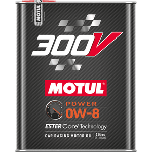 MOTUL 300V Power 0W-8 Täyssynteettinen ESTER Core® kilpamoottoriöljy 2L