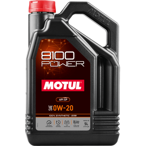MOTUL 8100 Power 0W-20 Pilnībā sintētiska motoreļļa uz estera bāzes 5L (API SP)