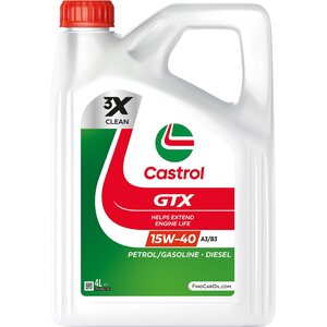 CASTROL GTX 15W-40 A3/B3 Mineraalinen moottoriöljy 4L