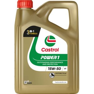 CASTROL Power1 15W-50 4T Osasynteettinen moottoriöljy 4L