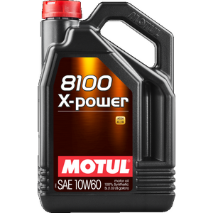 MOTUL 8100 X-power 10W-60 Täyssynteettinen moottoriöljy 5L (ACEA A3/B4)