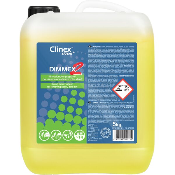 CLINEX EXPERT+ Dimmex2 - Vahva vaahtoava aine raskaan lian poistamiseen 5KG