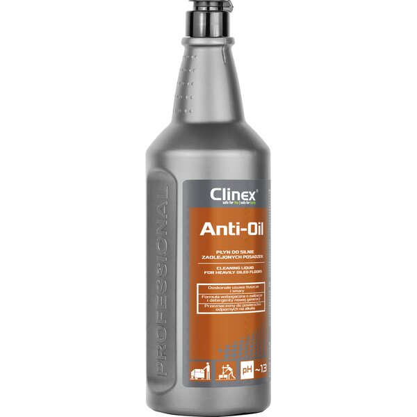 CLINEX Anti-Oil - Puhdistusneste voimakkaasti öljytyille lattioille 1L