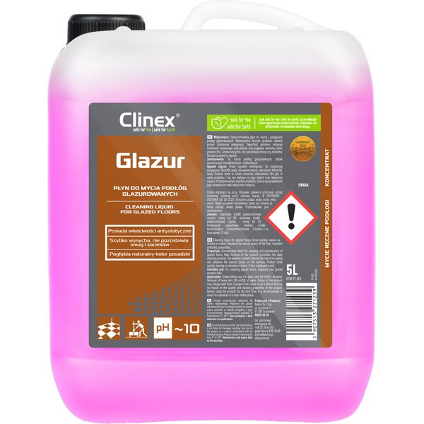 CLINEX Glazur - Puhdistusaine lasitetuille lattioille 5L