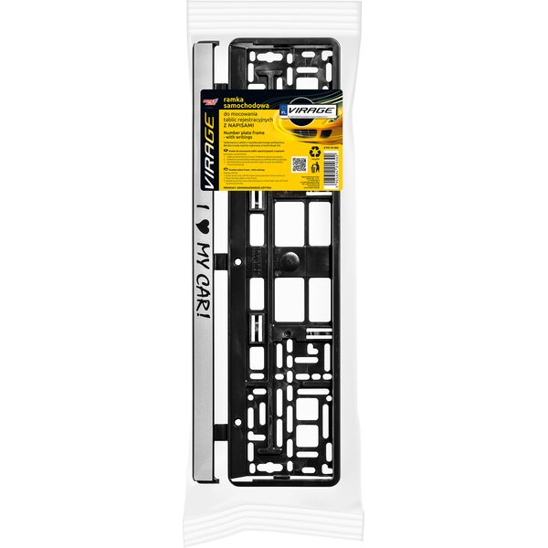 MOJE AUTO VIRAGE Licence plate frame with writings