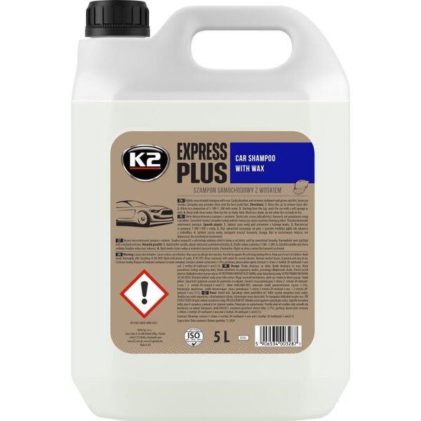K2 EXPRESS PLUS - Car shampoo with wax 5 l