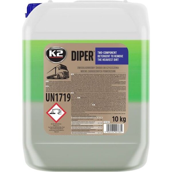 K2 DIPER - Kaksikomponenttinen pesuaine 10KG