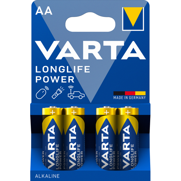 VARTA Longlife Power AA-paristo 1,5V LR6, 4 kpl