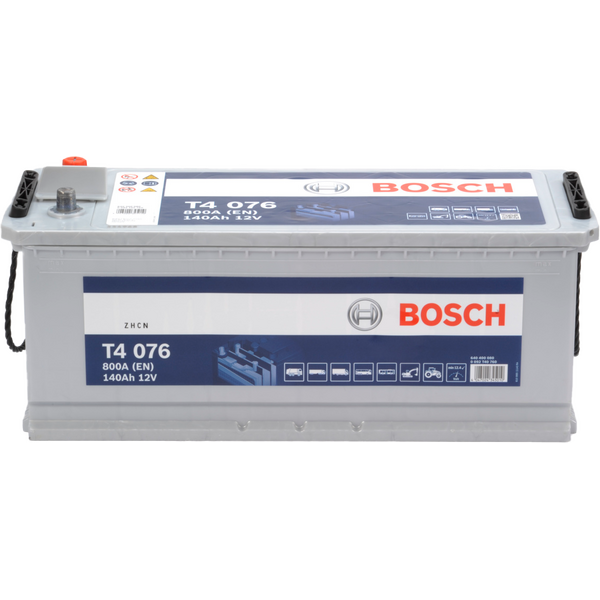 BOSCH T4 076 Käynnistysakku 12V 140Ah 800A 3L+ 513x189x223mm
