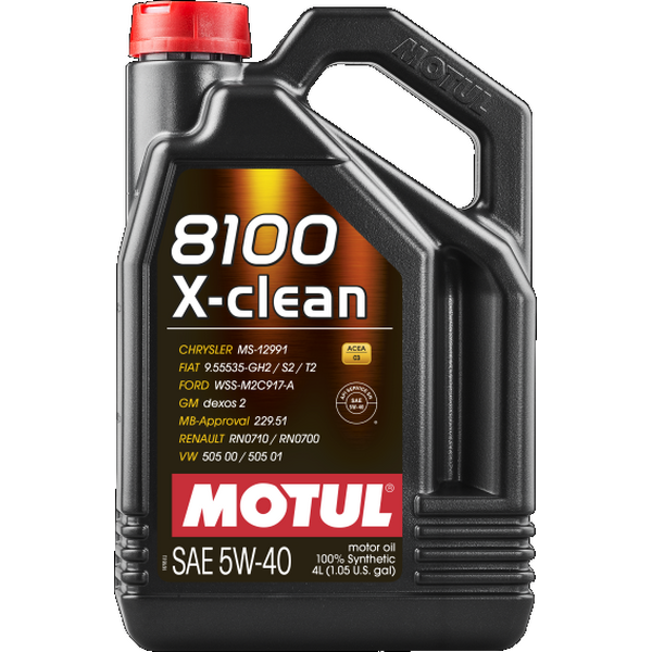 MOTUL 8100 X-CLEAN 5W-40 C3 4L