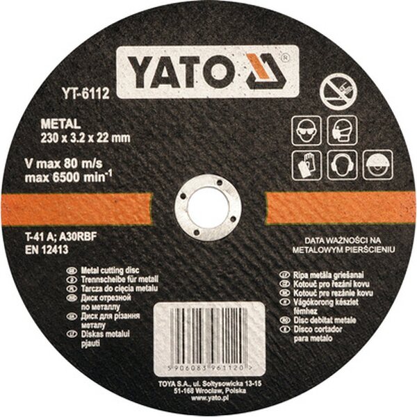 YATO Katkaisulaikka 230 x 3,2 x 22mm