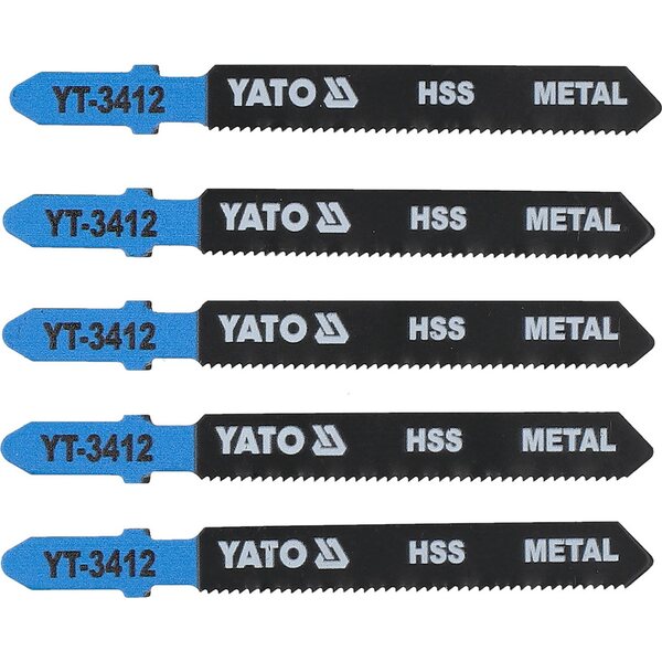 YATO T-tyypin pistosahanterät metallille, HSS, 21 TPI (5 kpl)