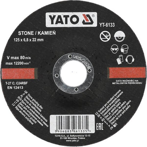 YATO Hiomalaikka, kivi 125 x 6,8 x 22 mm