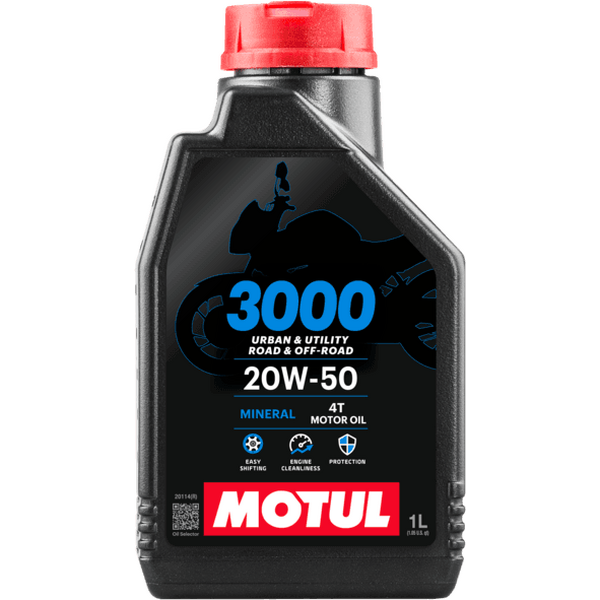 MOTUL 3000 20W-50 4T Mineral Motor Oil 1L