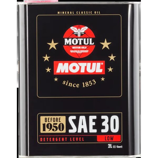 MOTUL Klasiskā SAE 30 minerāleļļa 2 l (pirms 1950. gada)