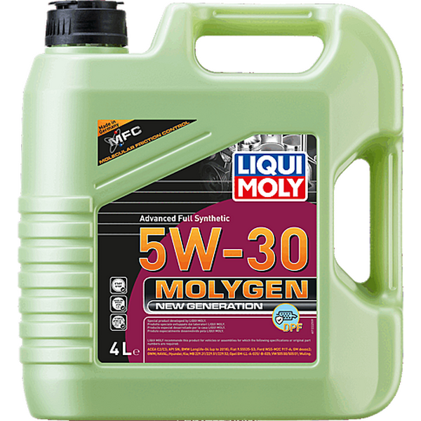 LIQUI MOLY Molygen 5W-30 C3 Synthetic Motor Oil 4L (21225)