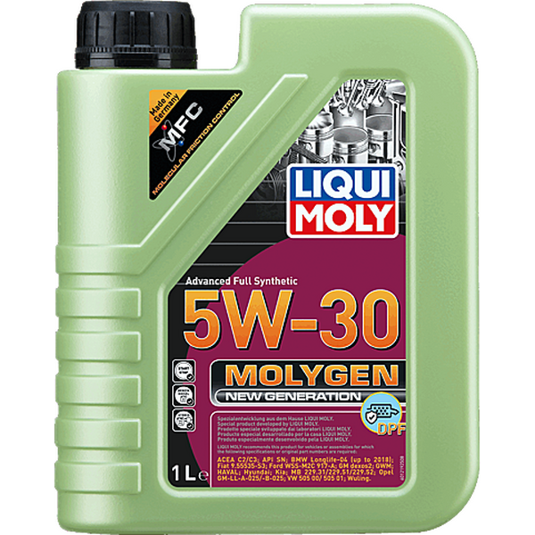LIQUI MOLY Molygen 5W-30 C3 Synthetic Motor Oil 1L (21224)