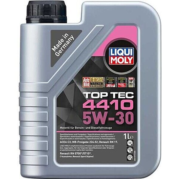LIQUI MOLY Top Tec 4410 5W-30 C3 MB 226.52 RN17 Synthetic Motor Oil 1L (21402)