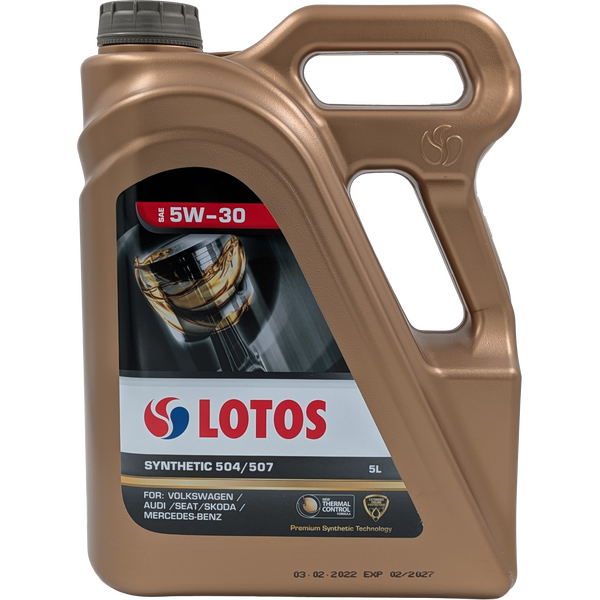 LOTOS Synthetic 5W-30 C3 VW 504.00/507.00 MB 229.51 Synthetic Motor Oil 5L