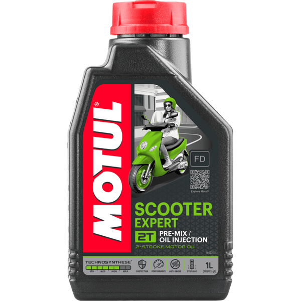 MOTUL Двигателно масло Scooter Expert 2T Technosynthese® 1 л (API TC, JASO FD)